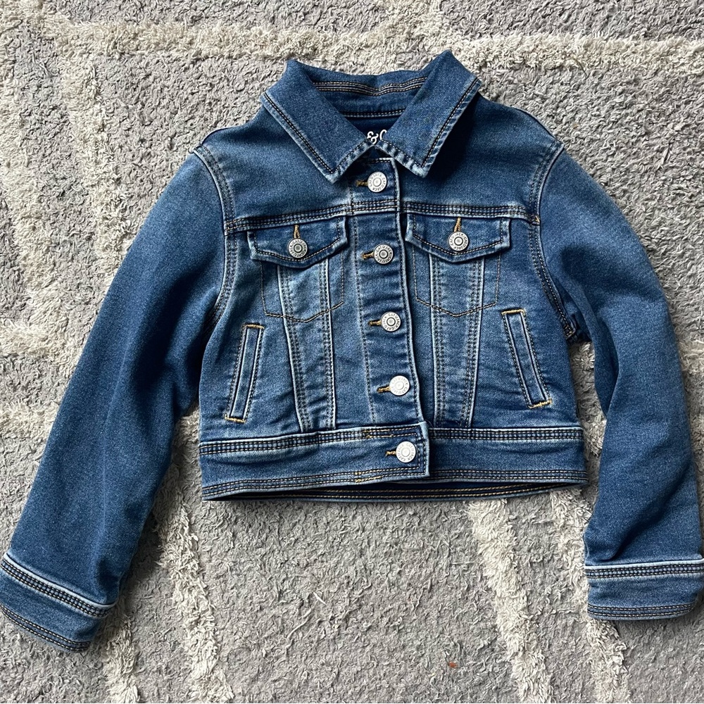 Cat & Jack Kids' Denim Jacket with Button Detail